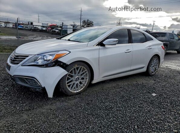 KMHFH4JG7HA581004 2017 HYUNDAI AZERA Белый Передняя левая четверть