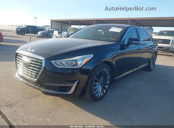 KMHG34JA5HU024606 2017 GENESIS G90 Черный Передняя левая четверть