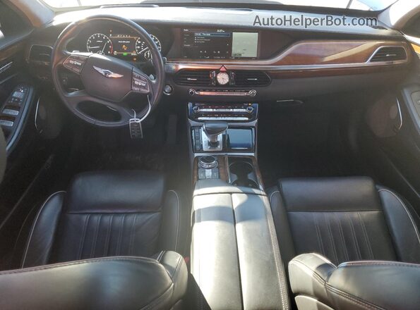 KMHG34JAXHU020356 2017 GENESIS G90 White Vista del salpicadero