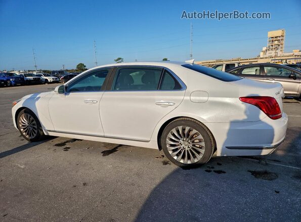KMHG34JAXHU020485 2017 GENESIS G90 White Trasero izquierdo