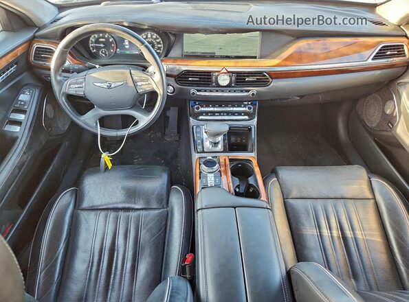 KMHG34JAXHU020485 2017 GENESIS G90 White Vista del salpicadero