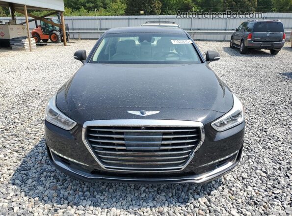 KMHG34JAXJU037647 2018 GENESIS G90 Black Widok z przodu