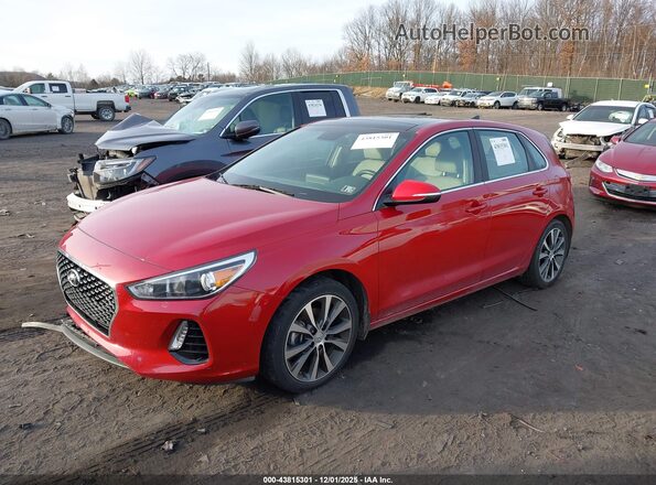 KMHH35LE2LU137285 2020 HYUNDAI ELANTRA GT Red Առջևի ձախ երեք քառորդ տեսարան