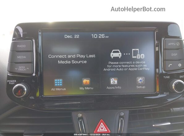 KMHH35LEXJU074109 2018 HYUNDAI ELANTRA GT Белый Вид щитка приборов