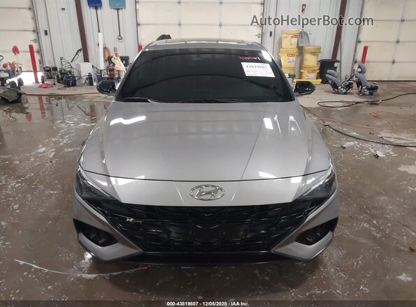 KMHLR4AF4NU267358 2022 HYUNDAI ELANTRA Серый Вид задней части салона