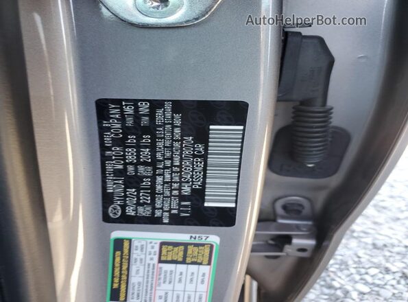 KMHLS4DG0RU780704 2024 HYUNDAI ELANTRA Серебряный Вид подкапотного пространства
