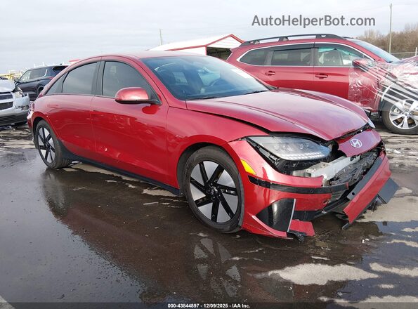 KMHM24AA7PA036746 2023 HYUNDAI IONIQ 6 Красный Передняя правая четверть