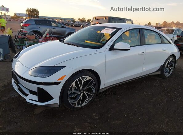KMHM34AA6SA095650 2025 HYUNDAI IONIQ 6 White Przód lewy