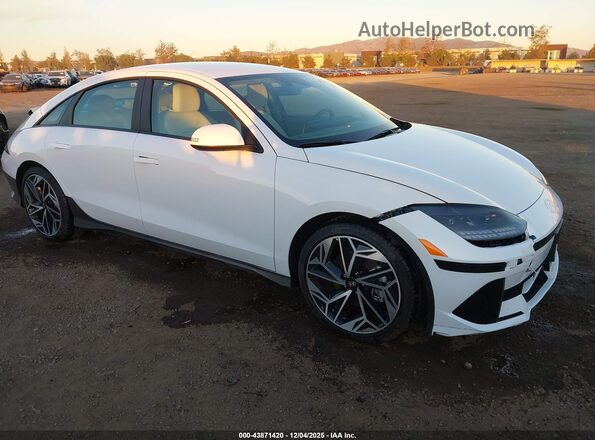 KMHM34AA6SA095650 2025 HYUNDAI IONIQ 6 White Przód prawy