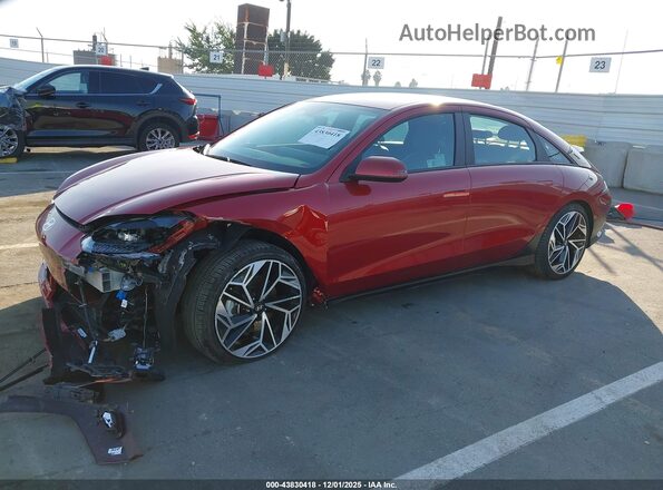 KMHM34AAXRA075041 2024 HYUNDAI IONIQ 6 Красный Вид спереди
