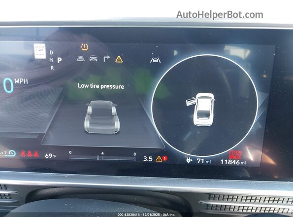 KMHM34AAXRA075041 2024 HYUNDAI IONIQ 6 Красный Вид задних сидений