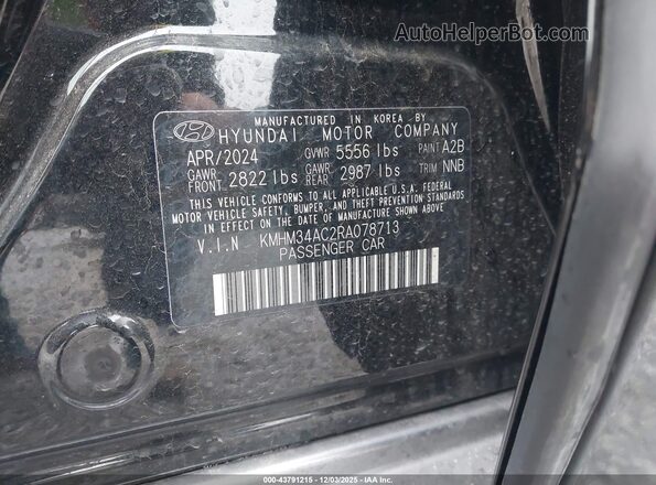 KMHM34AC2RA078713 2024 HYUNDAI IONIQ 6 Черный Вид подкапотного пространства