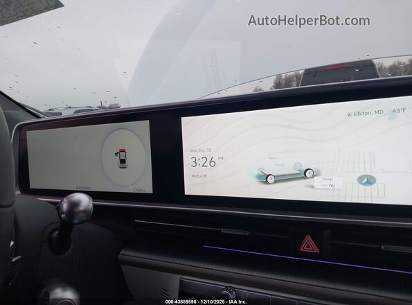 KMHM34AC4PA020437 2023 HYUNDAI IONIQ 6 White უკანა სავარძლების ხედი