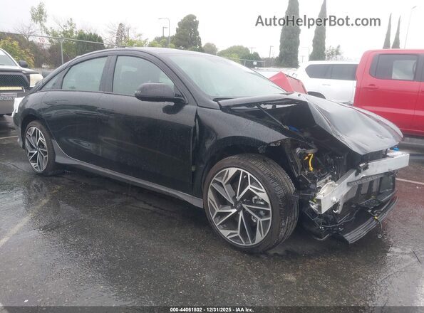 KMHM54AA7SA083971 2025 HYUNDAI IONIQ 6 Black Przód prawy