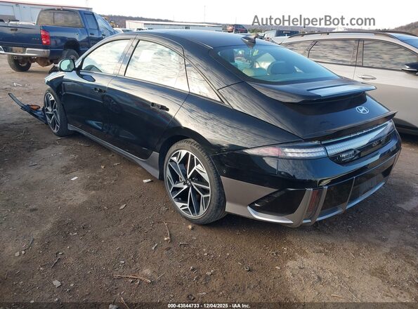 KMHM54AC0RA058485 2024 HYUNDAI IONIQ 6 Black Задня ліва чверть
