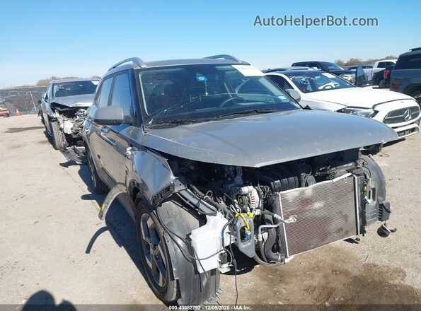 KMHRC8A34MU129066 2021 HYUNDAI VENUE Серый Передняя правая четверть