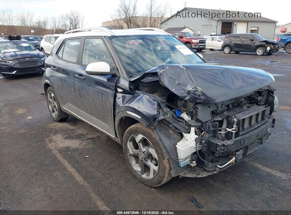 KMHRC8A38MU104087 2021 HYUNDAI VENUE Синий Передняя правая четверть