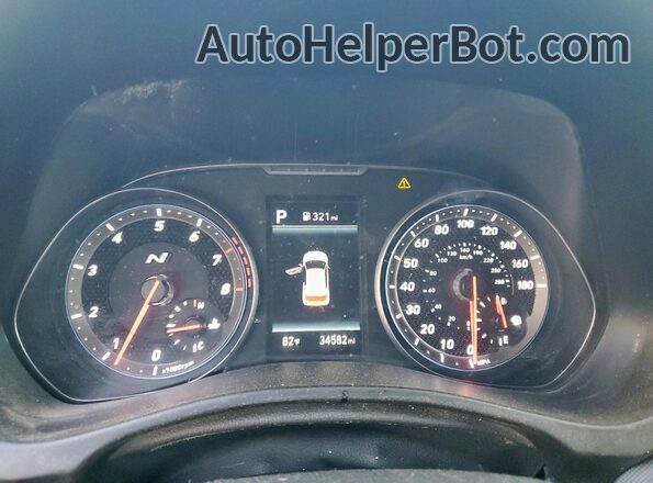 KMHT36AH0MU009285 2021 HYUNDAI VELOSTER Blue Instrument cluster view