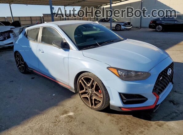 KMHT36AH0MU009285 2021 HYUNDAI VELOSTER Blue Front right