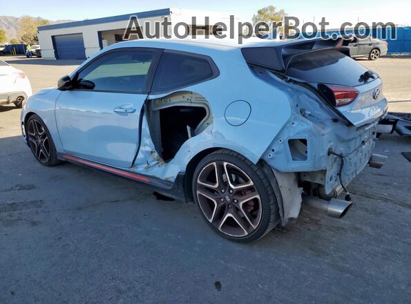 KMHT36AH0MU009285 2021 HYUNDAI VELOSTER Blue Rear left
