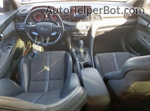 KMHT36AH0MU009285 2021 HYUNDAI VELOSTER Blue Dashboard view