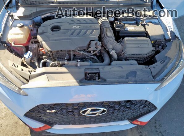 KMHT36AH0MU009285 2021 HYUNDAI VELOSTER Blue Rear interior view