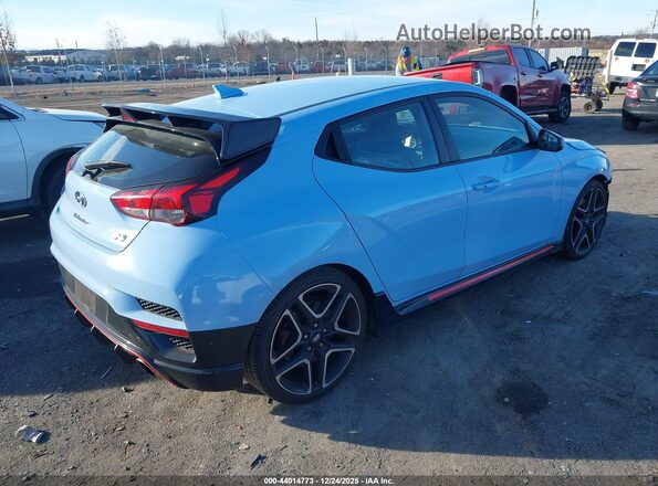 KMHT36AH3MU010477 2021 HYUNDAI VELOSTER N Синий Задняя правая четверть