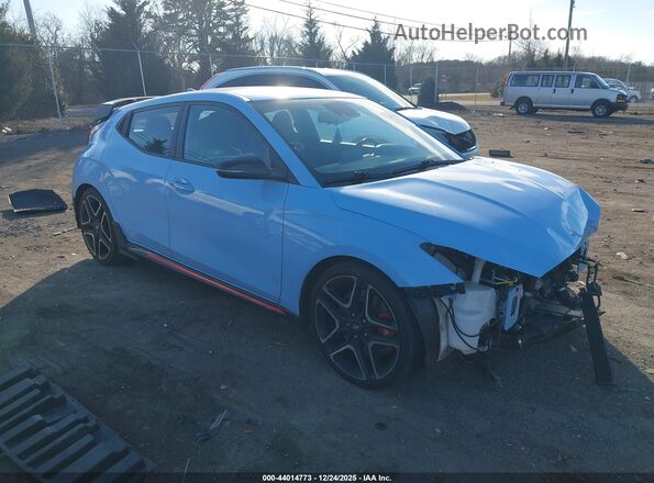 KMHT36AH3MU010477 2021 HYUNDAI VELOSTER N Синий Передняя правая четверть