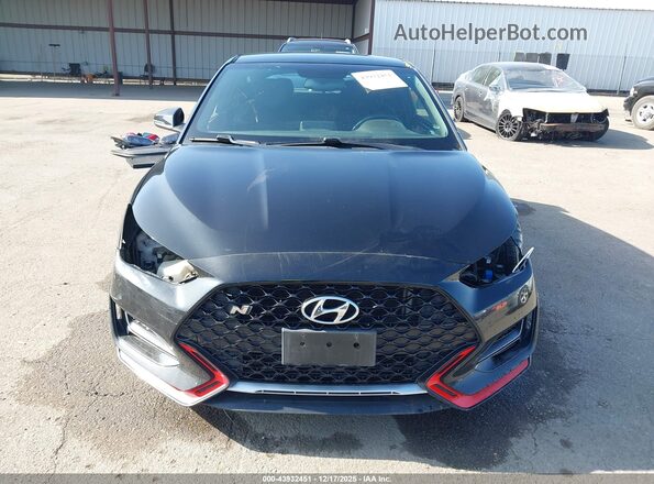 KMHT36AH5LU006932 2020 HYUNDAI VELOSTER N Black უკანა სალონის ხედი