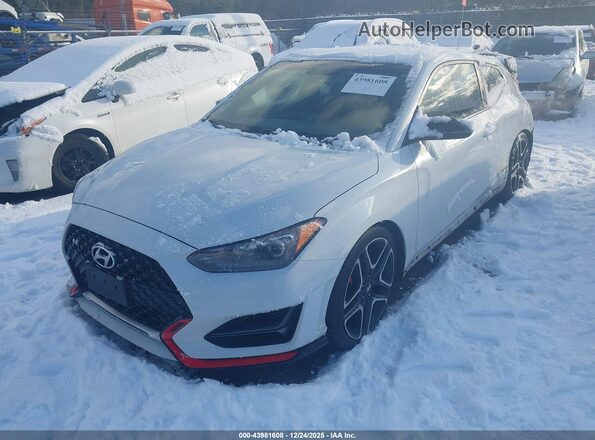KMHT36AH6LU006390 2020 HYUNDAI VELOSTER N White Vista tres cuartos delantera izquierda