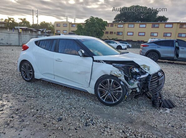 KMHTC6AE6GU302568 2016 HYUNDAI VELOSTER Белый Передняя правая четверть