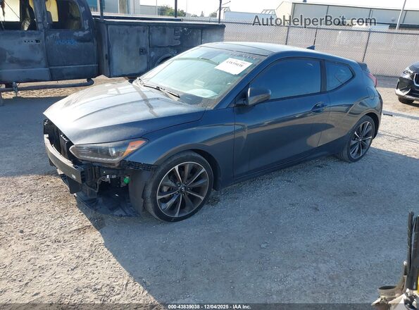 KMHTG6AF4KU006924 2019 HYUNDAI VELOSTER Dark Blue Передняя левая четверть