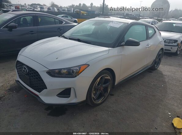 KMHTH6AB7KU015014 2019 HYUNDAI VELOSTER White Przód lewy