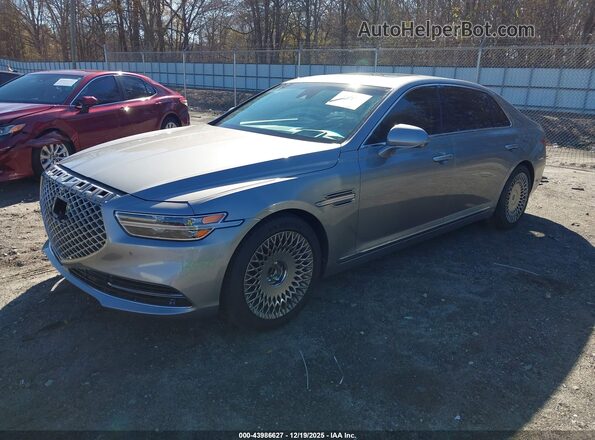 KMTF34PA7LU075509 2020 GENESIS G90 Серый Передняя левая четверть