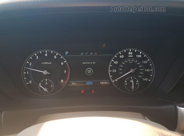 KMTF34PA8LU076409 2020 GENESIS G90 Black Vista del cuadro de instrumentos