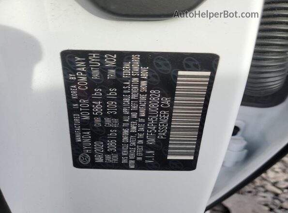KMTF54PH5LU080828 2020 GENESIS G90 White Вид підкапотного простору