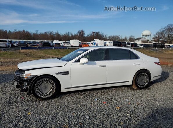 KMTF54PH5LU080828 2020 GENESIS G90 White Передня ліва чверть