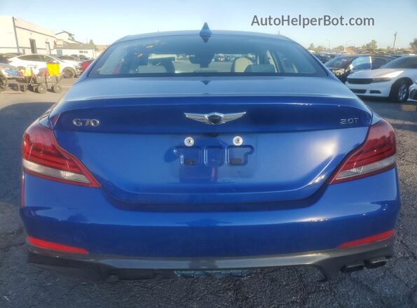 KMTG24LA8LU048901 2020 GENESIS G70 Синий Вид сзади