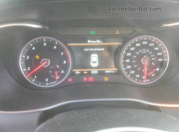 KMTG24LA8LU048901 2020 GENESIS G70 Синий Вид щитка приборов