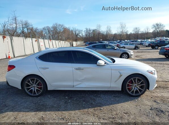 KMTG34LE0MU071526 2021 GENESIS G70 White Widok deski rozdzielczej