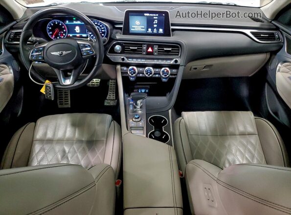 KMTG34LE3LU062057 2020 GENESIS G70 White Вид панелі приладів