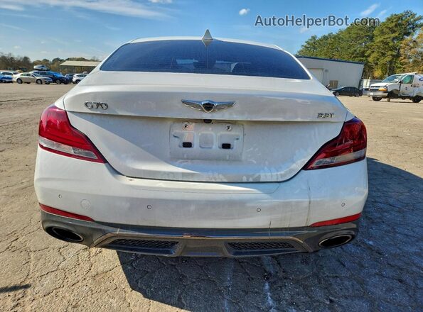 KMTG34LE3LU062513 2020 GENESIS G70 Белый Вид сзади