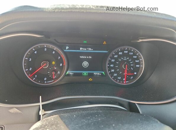 KMTG34LE3LU062513 2020 GENESIS G70 Белый Вид щитка приборов