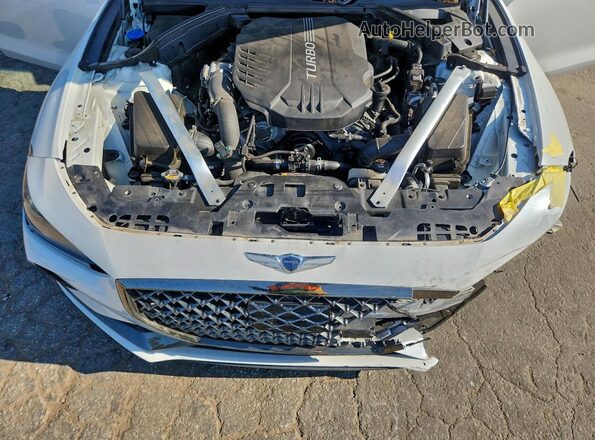 KMTG34LE3LU062513 2020 GENESIS G70 Белый Вид задней части салона