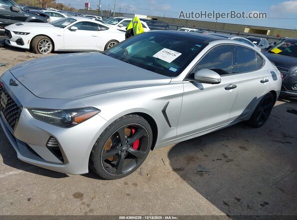 KMTG34LE6KU012333 2019 GENESIS G70 Silver Widok wnętrza 360 stopni