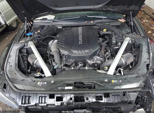 KMTG34LE8KU034351 2019 GENESIS G70 Black Vista trasera