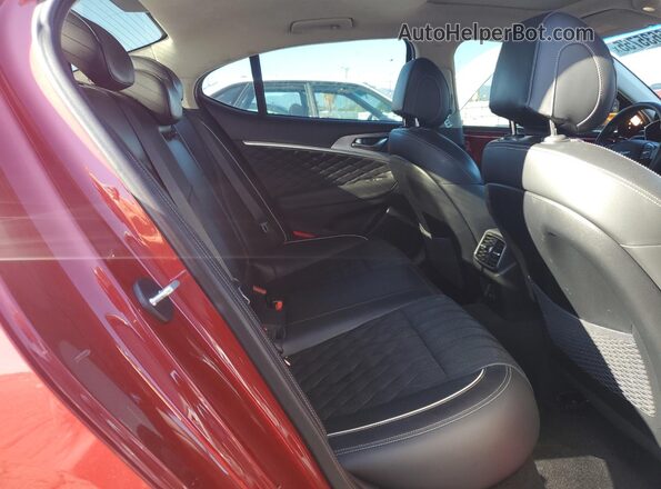 KMTG34LE8LU047148 2020 GENESIS G70 Red Widok tylnych siedzeń