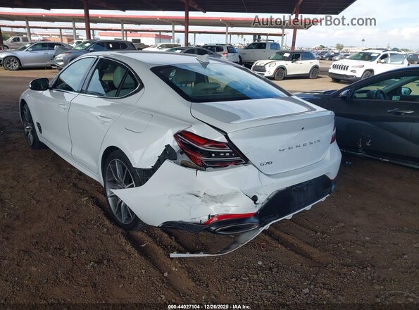 KMTG34SC1RU142840 2024 GENESIS G70 Белый Задняя левая четверть