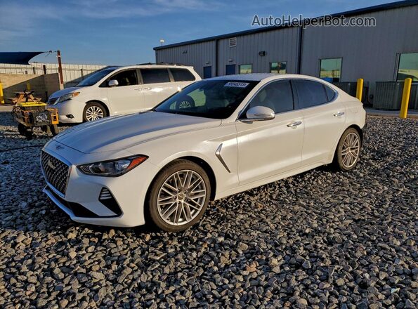 KMTG64LA3LU062547 2020 GENESIS G70 Белый Передняя левая четверть