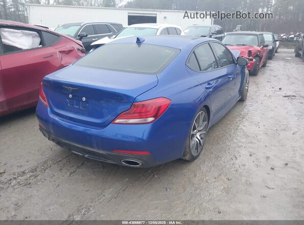 KMTG74LE4LU063707 2020 GENESIS G70 Синий Задняя правая четверть